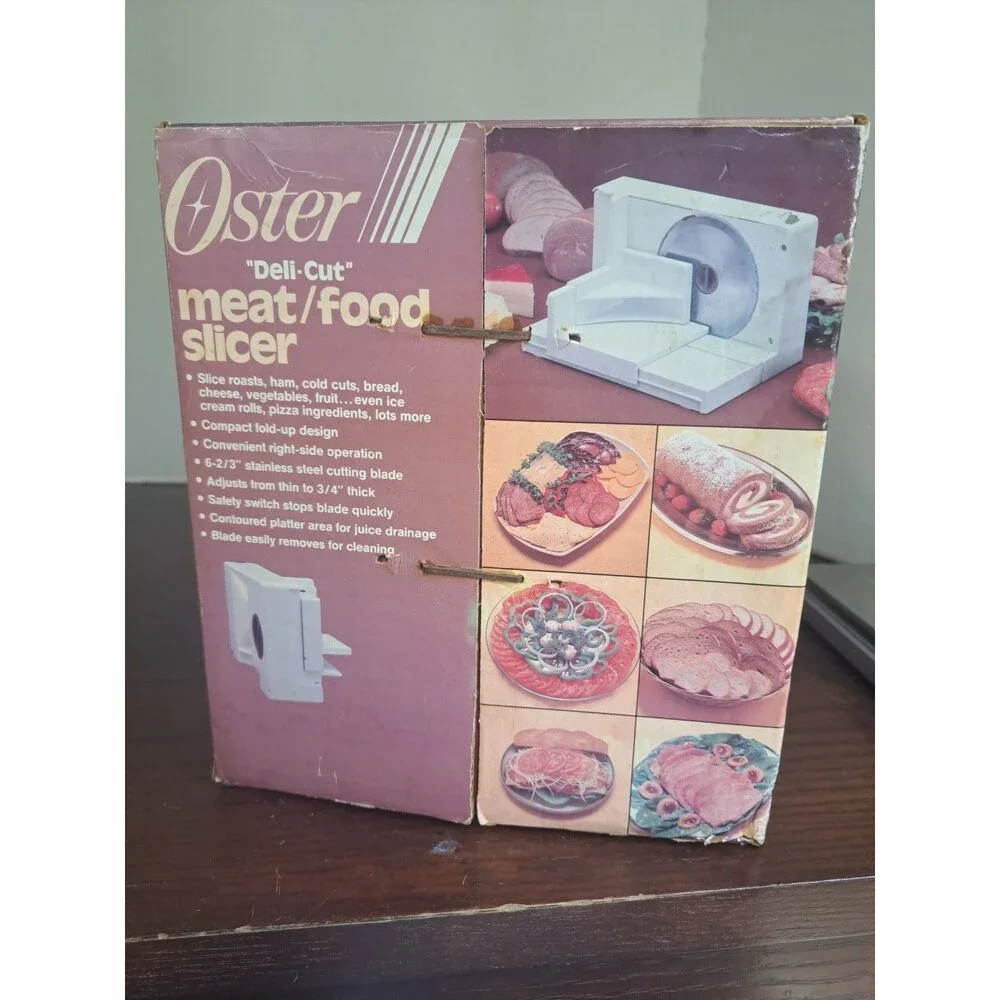1985 Oster Deli-Cut Meat/Food Slicer Factory Sealed Box